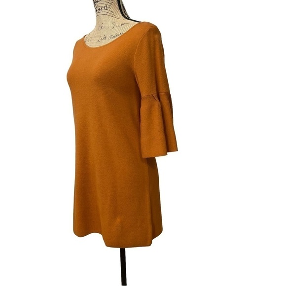 Anthropologie Moth Tunic Sweater Size XS Rust/ Burnt Orange Boho - Picture 5 of 10